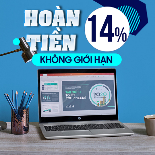HP hoàn 14% khi mua sp HP tại Shopee