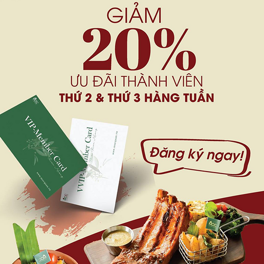 MỘC Riêu - Nướng giảm 20% HĐ với KH thành viên