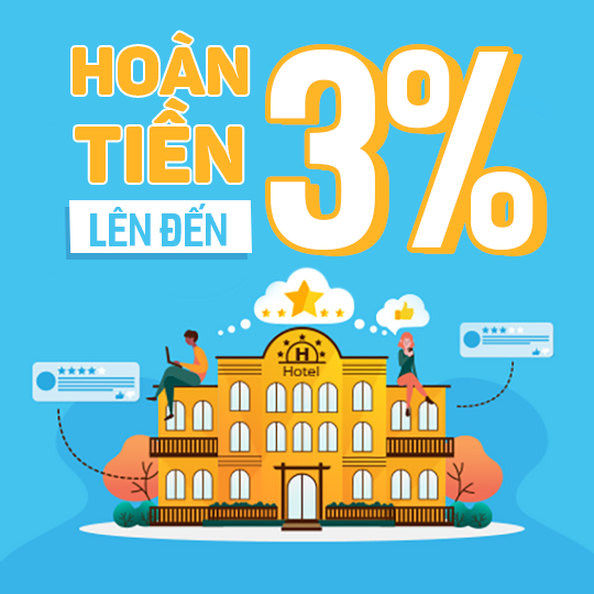 Mytour hoàn tiền 3% khi đặt khách sạn