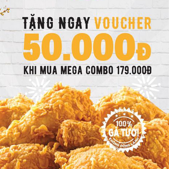 Texas Chicken khuyến mãi 100 miếng gà giòn và Coca