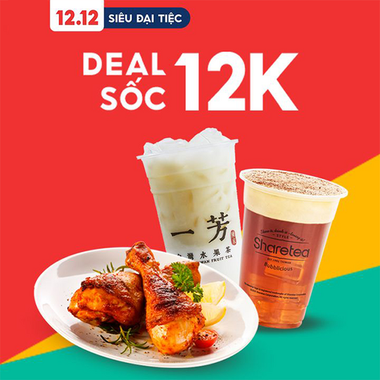 Shopee Food khuyến mãi món ngon 12k