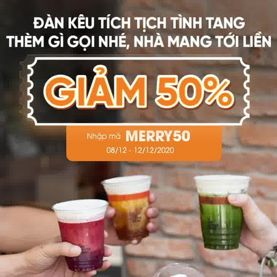 The Coffee House khuyến mãi 50% nhiều món