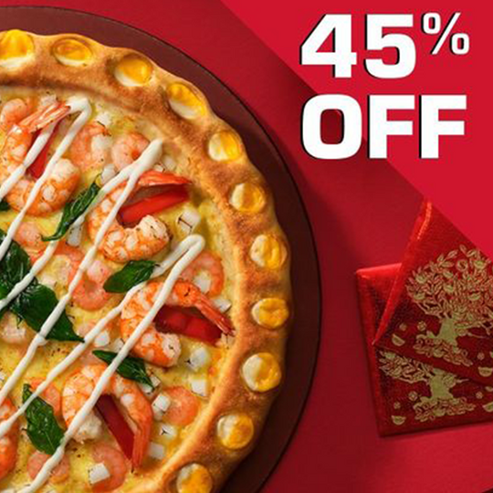 Pizza Hut khuyến mãi 45% khi đặt trên FB Messenger