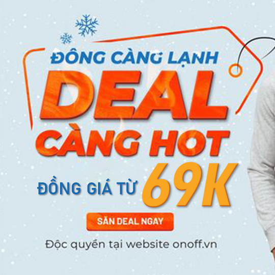ONOFF khuyến mãi đồng giá từ 69k