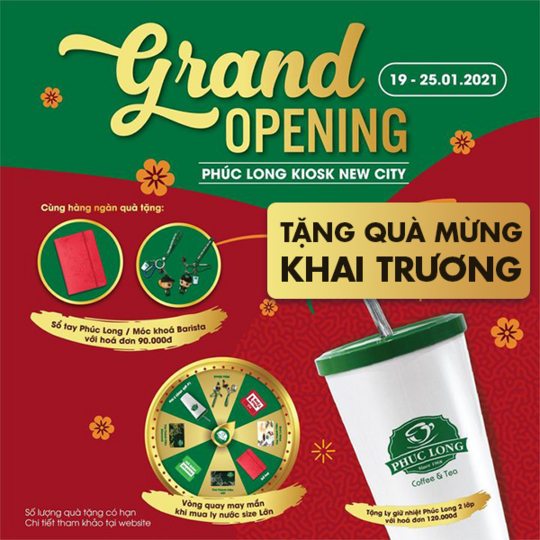 Phúc Long tặng quà mừng khai trương tại CN New City