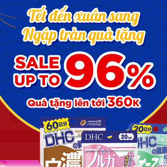 DHC khuyến mãi đến 96% nhiều sản phẩm