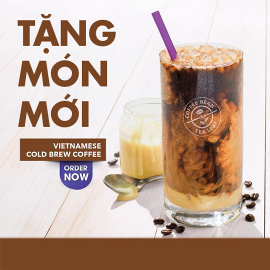 The Coffee Bean miễn phí thức uống khi đặt onine