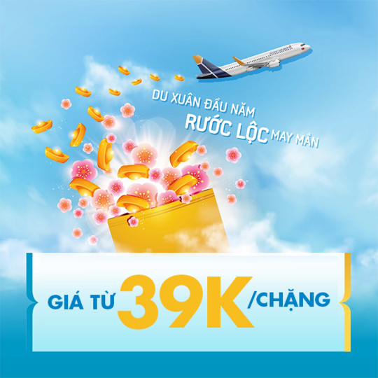 Pacific Airlines khuyến mãi giá vé máy bay từ 39k