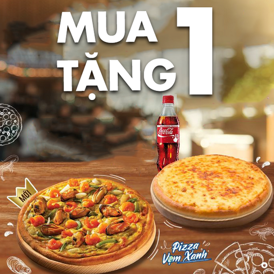 Domino ưu đãi mua 1 tặng 1 thứ 3 hàng tuần