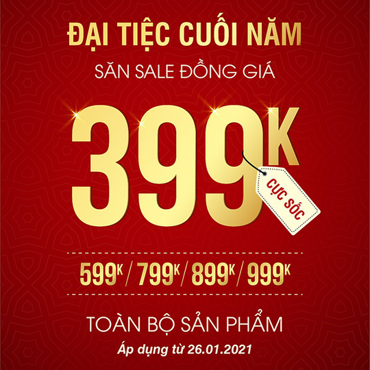 Sohee Fashion ưu đãi sản phẩm đồng giá chỉ từ 399K