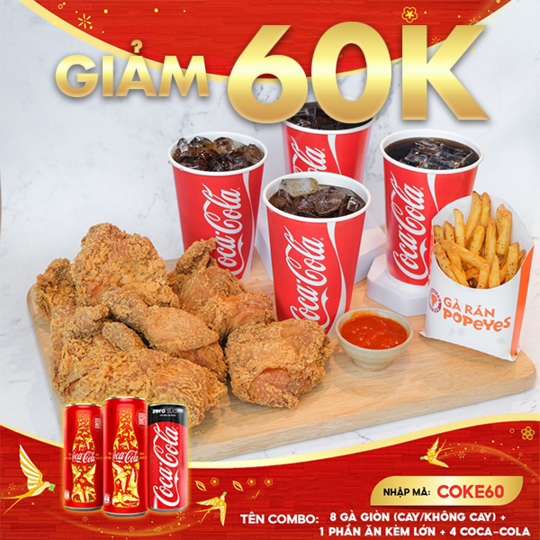 Shopee Food khuyến mãi đến 60k từ Coca-Cola
