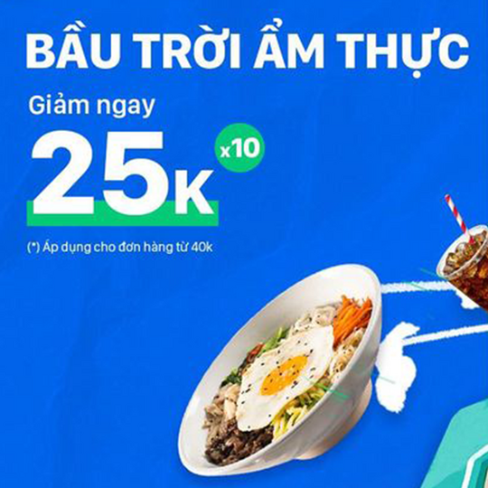 BAEMIN khuyến mãi 25k khi TT qua ví Zalopay