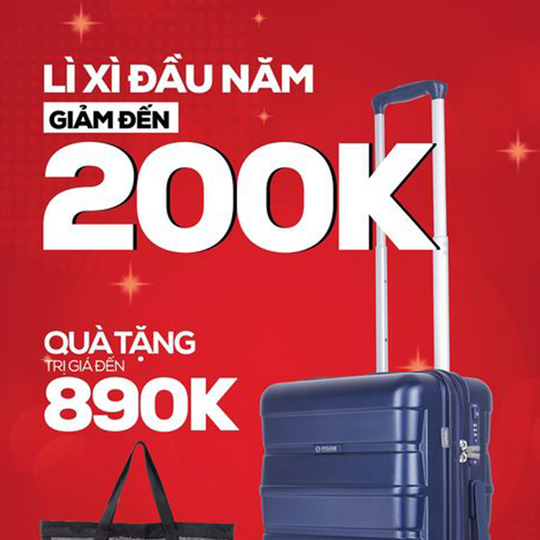 MIA khuyến mãi đến 45% vali