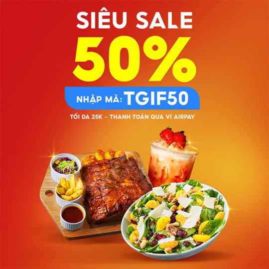 Shopee Food khuyến mãi 50% vào thứ 6 hàng tuần