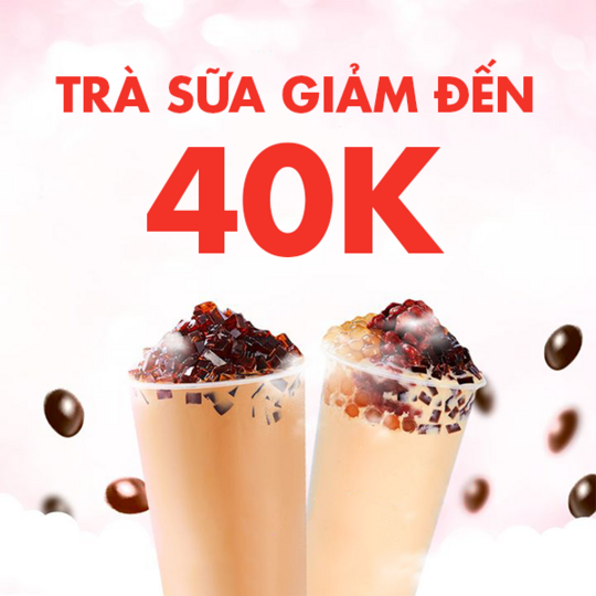 Shopee Food khuyến mãi đến 50% trà sữa