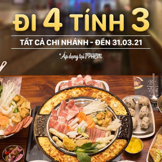 Spicy Box ưu đãi đi 4 tính tiền 3