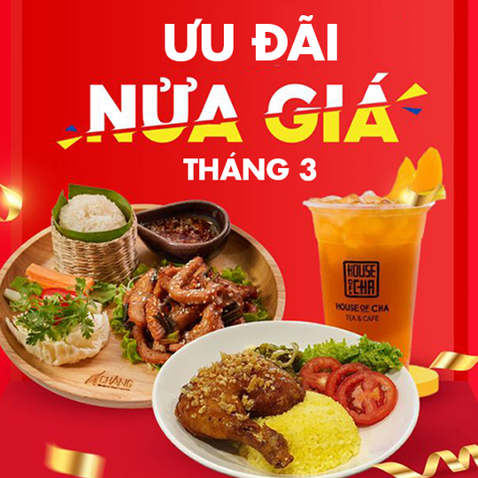 Shopee Food khuyến mãi 50% khi đặt Now