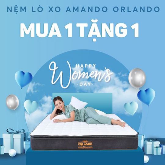 Vua Nệm ưu đãi mua 1 tặng 1 Nệm lò xo
