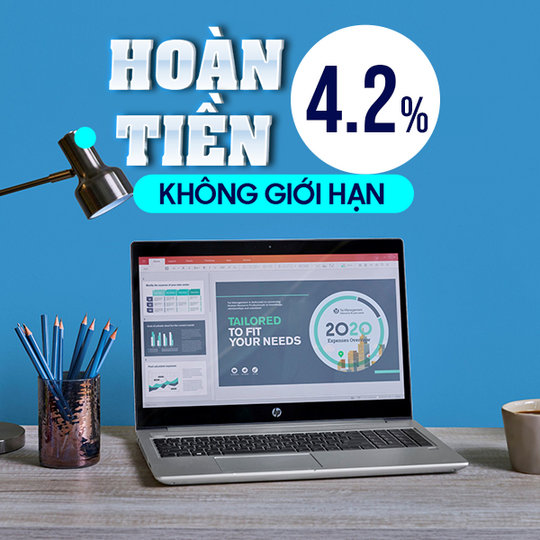 HP hoàn 4.2% khi mua sp HP tại Shopee