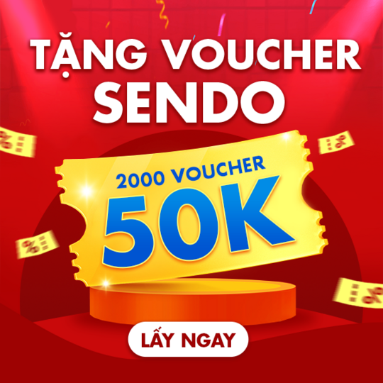 Sendo tặng voucher 50K cho KH Shopiness