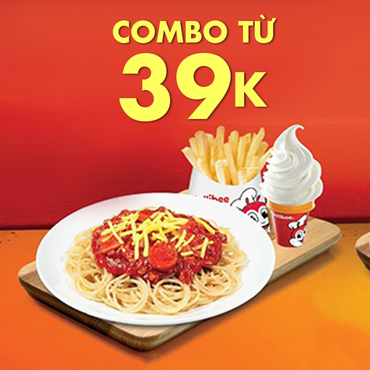 JolliBee ưu đãi combo bữa trưa 39k