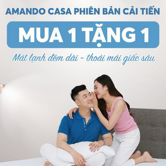 Vua Nệm ưu đãi mua 1 tặng 1 nệm Amando Casa
