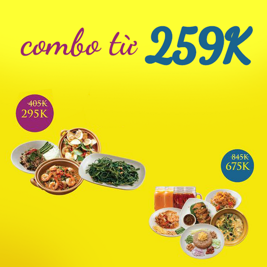 Tuk Tuk Thai Bistro ưu đãi combo từ 295k