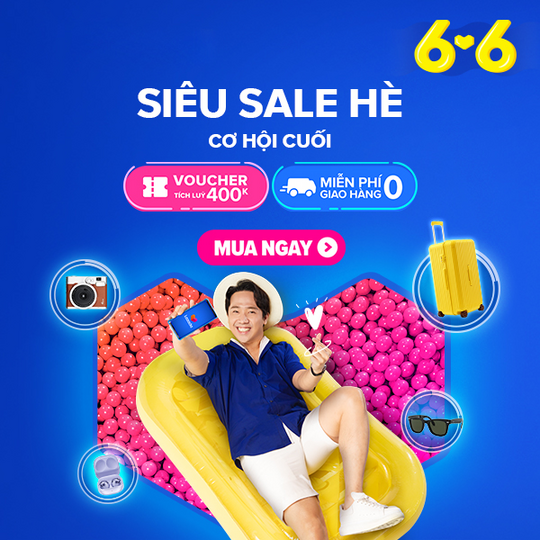 Lazada siêu sale hè, giảm giá 50%