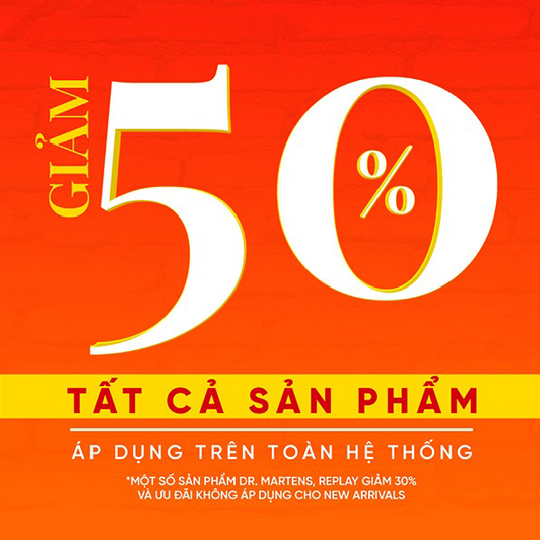 Hoàng Phúc khuyến mãi 50% tất cả sản phẩm
