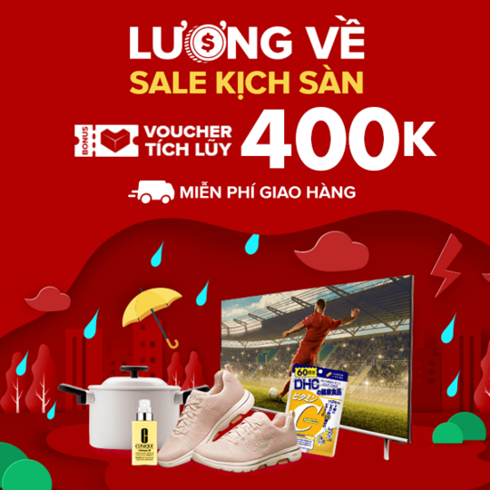 Lazada lương về, sale kịch sàn đến 50%