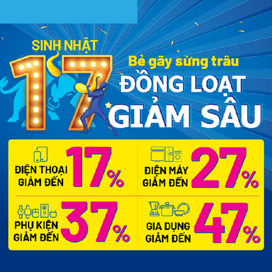 Điện Máy Xanh khuyến mãi đến 47% nhiều sản phẩm