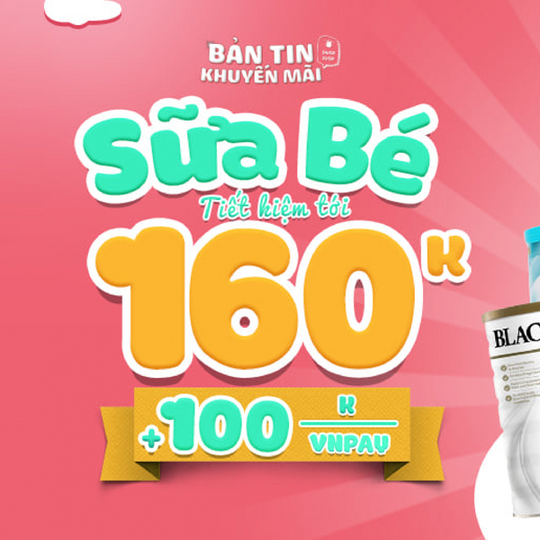 Tuticare giảm tới 160k khi mua Sữa cho Bé
