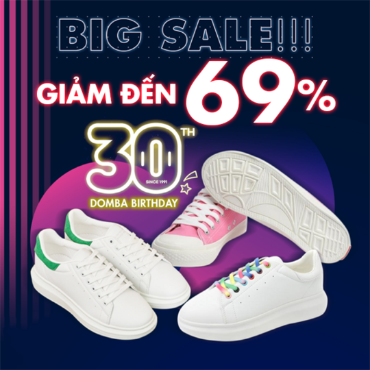 Yes24 khuyến mãi tới 69% các mẫu giày Domba