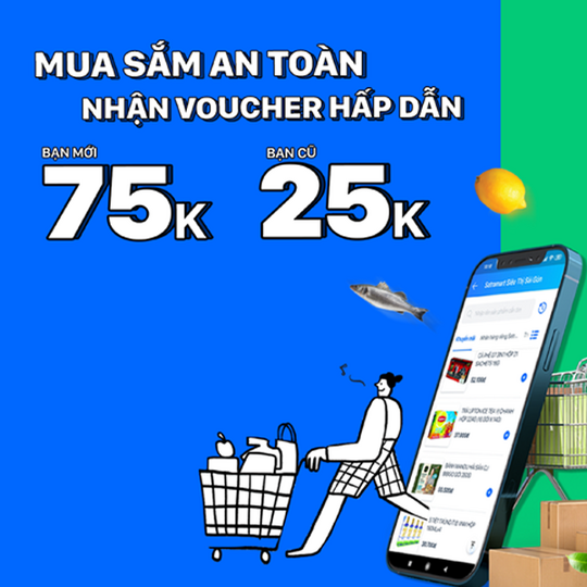 Satramart Siêu Thị Sài Gòn ưu đãi đến 75k khi mua sắm &TT qua ZaloPay