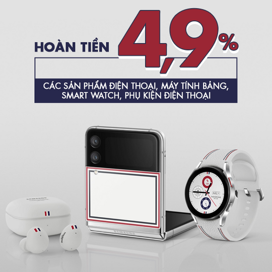 Samsung hoàn tiền 4.9% khi mua tại website