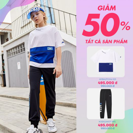 Hoàng Phúc giảm 50% toàn bộ sản phẩm Kappa Kid