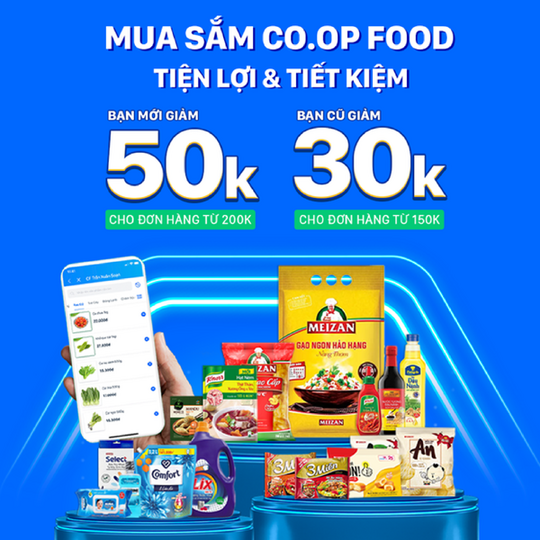 ZaloPay giảm đến 50k khi mua sắm tại Co.op Food