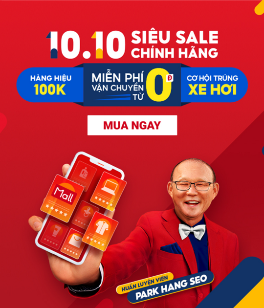 Shopee siêu Sale Chính Hãng 10.10