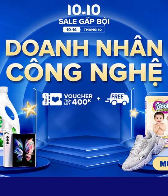 Lazada 10.10 Siêu sale công nghệ, giảm đến 50%