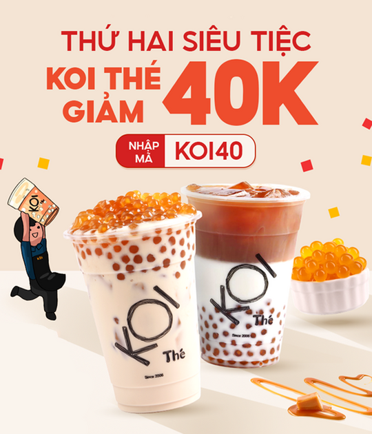 Koi Cafe ưu đãi 40k khi đặt qua ShopeFood