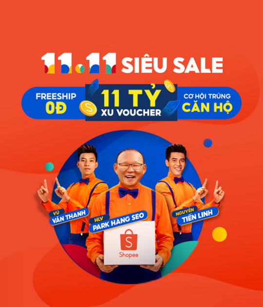 Shopee 11.11 Siêu Sale Hàng Hiệu