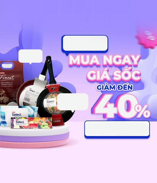 Coopmart khuyến mãi đến 40% nhiều sản phẩm