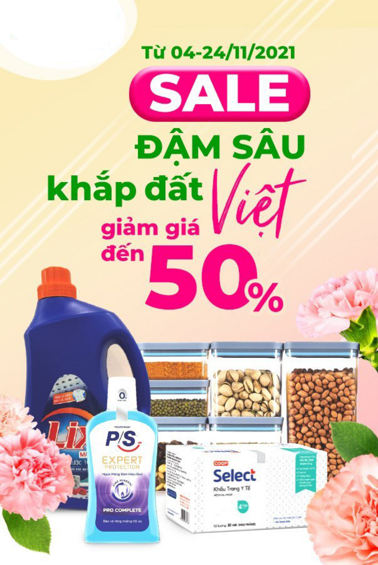 Coopmart cẩm nang giảm giá đến 50%