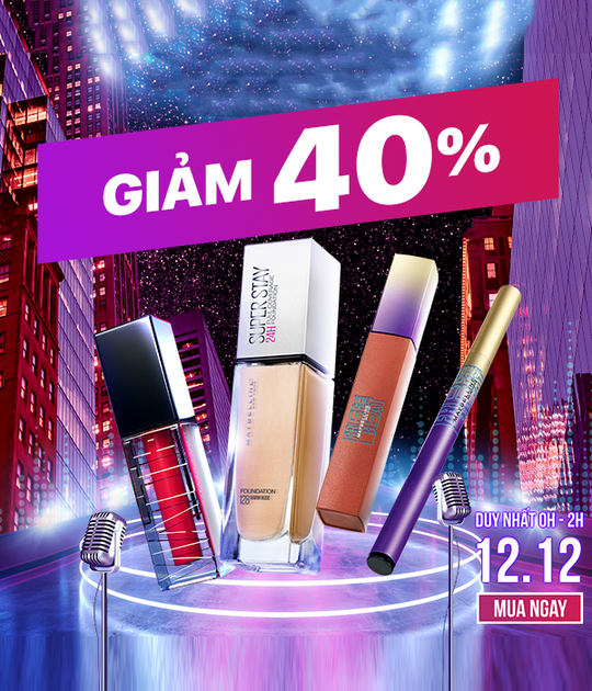 Maybelline khuyến mãi đến 40% tại Lazada